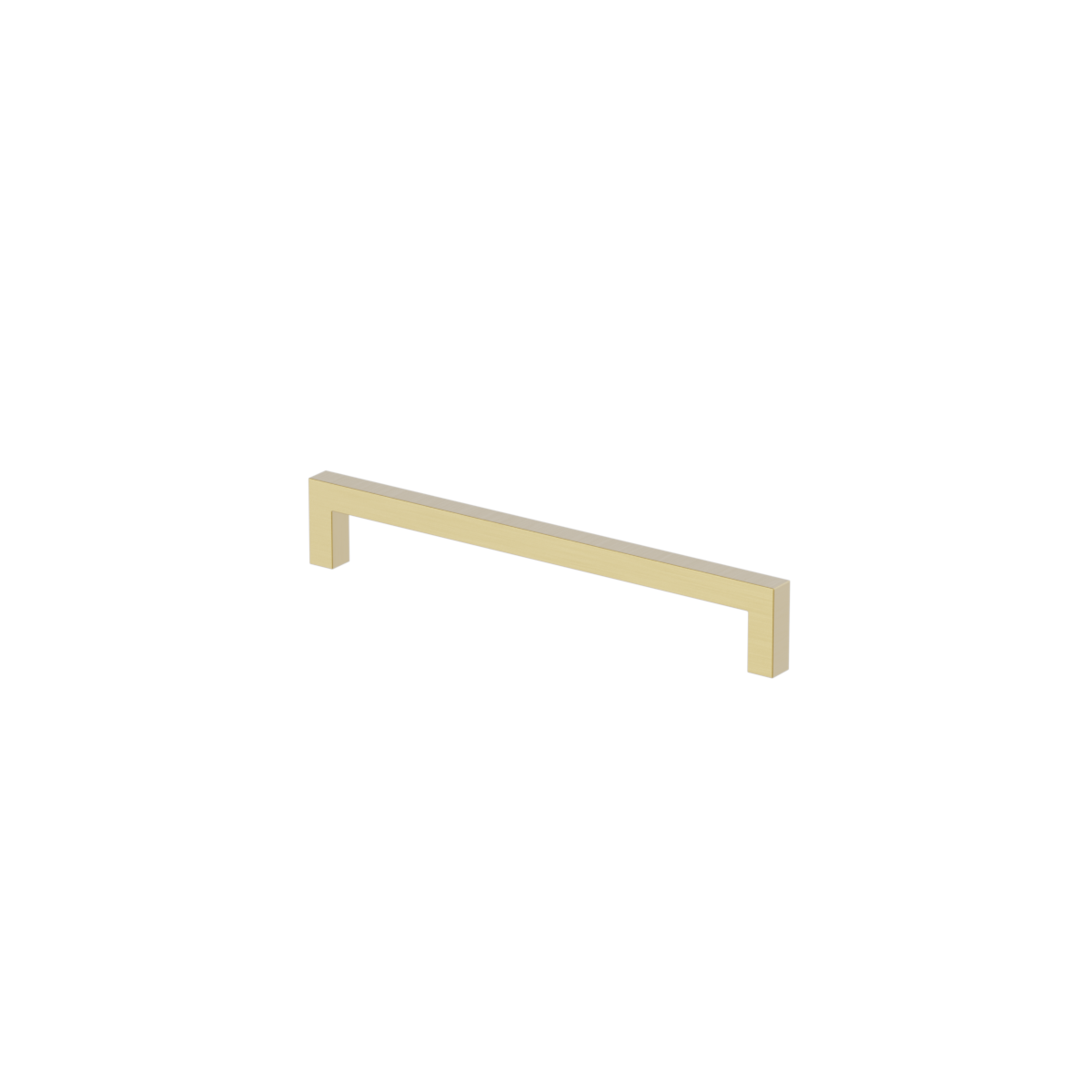 Square Architectural Handle - Brushed Brass